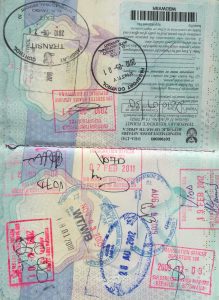 Adrian Burford's passport